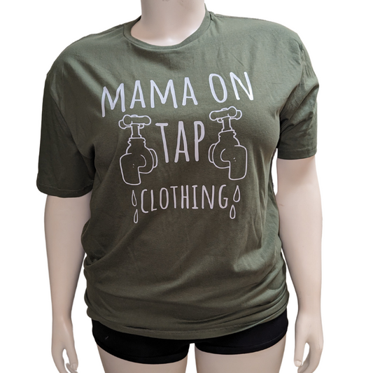 2X- Large - Mama on Tap Clothing Tee - Ready to Ship