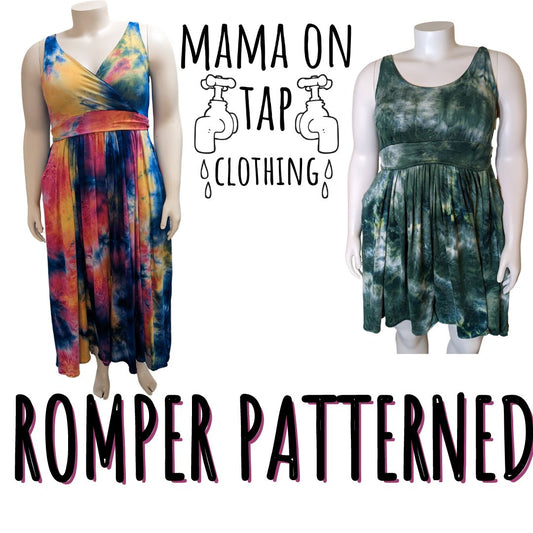 Made to Order - Patterned Fabric - Romper with Pockets