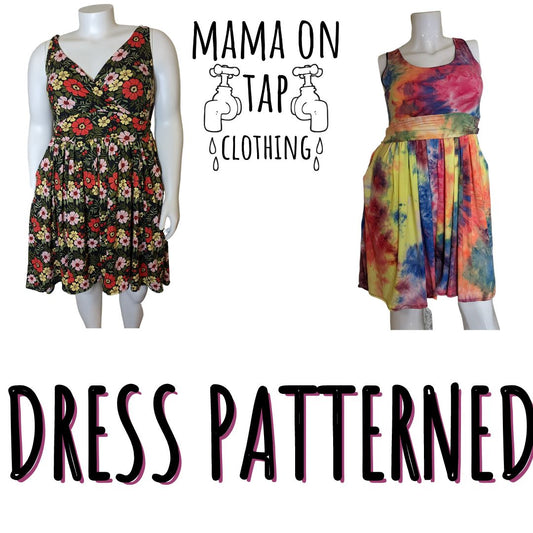 Made to Order - Patterned Fabric - Dress with Pockets